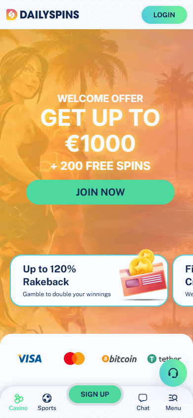Dailyspins Casino Mobile screenshot